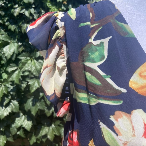 Sam Edelman Picasso V Neck Midi Dress Size 8 - Picture 7 of 7